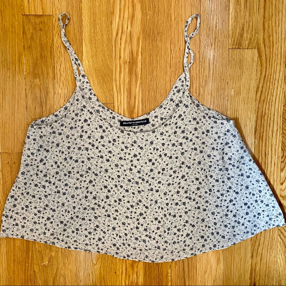 Brandy Melville Ditsy Floral Crop Top
